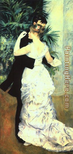 Dance in the City I painting - Pierre Auguste Renoir Dance in the City I art painting